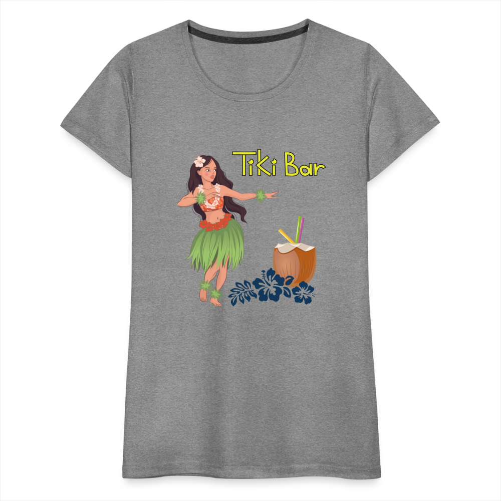 Frauen Premium T-Shirt - Tiki Bar - Grau meliert