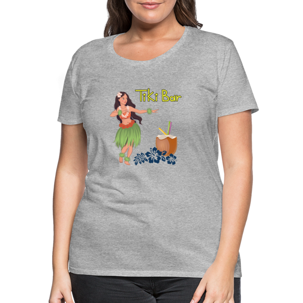 Frauen Premium T-Shirt - Tiki Bar - Grau meliert