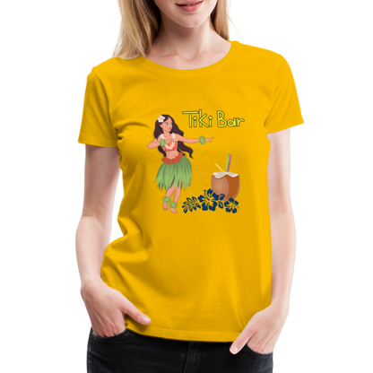 Frauen Premium T-Shirt - Tiki Bar - Sonnengelb