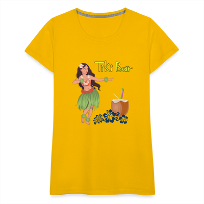 Frauen Premium T-Shirt - Tiki Bar - Sonnengelb