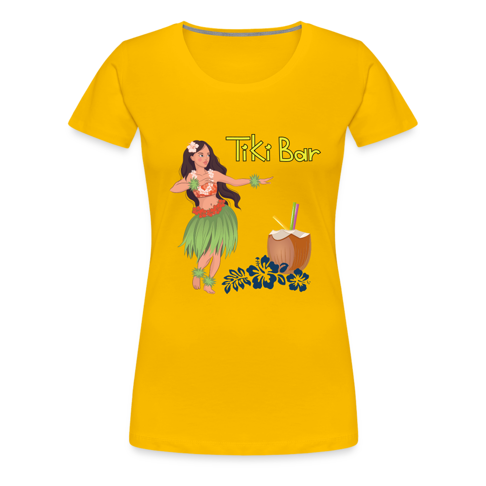 Frauen Premium T-Shirt - Tiki Bar - Sonnengelb