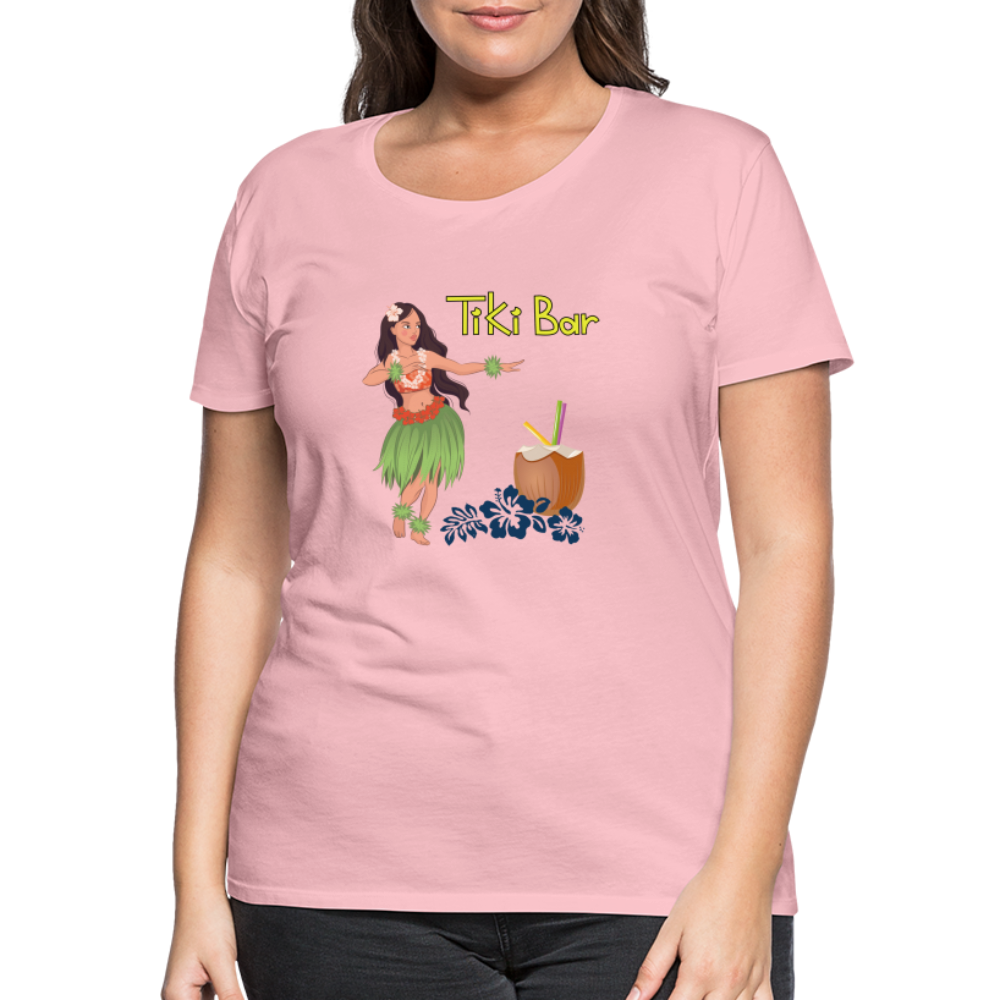 Frauen Premium T-Shirt - Tiki Bar - Hellrosa