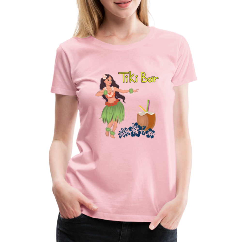 Frauen Premium T-Shirt - Tiki Bar - Hellrosa