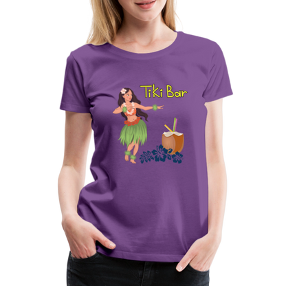 Frauen Premium T-Shirt - Tiki Bar - Lila