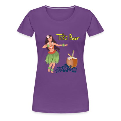 Frauen Premium T-Shirt - Tiki Bar - Lila