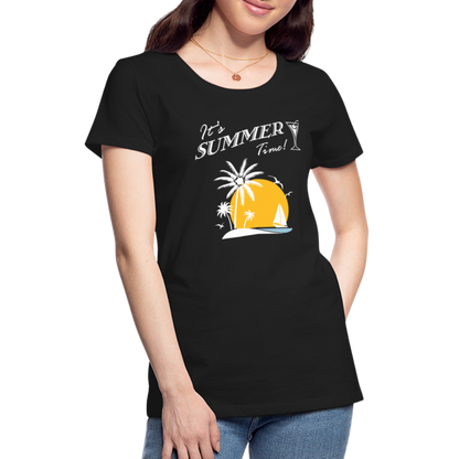 Frauen Premium T-Shirt - It's Summer Time - Schwarz