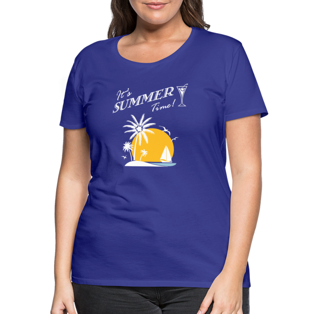 Frauen Premium T-Shirt - It's Summer Time - Königsblau