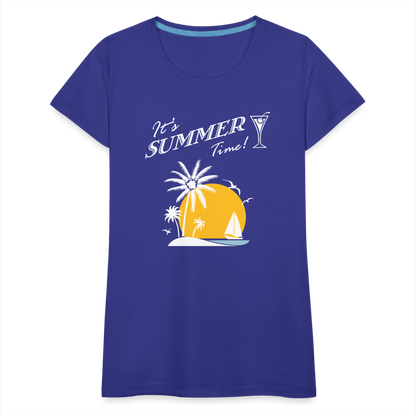 Frauen Premium T-Shirt - It's Summer Time - Königsblau