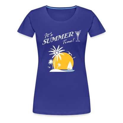 Frauen Premium T-Shirt - It's Summer Time - Königsblau