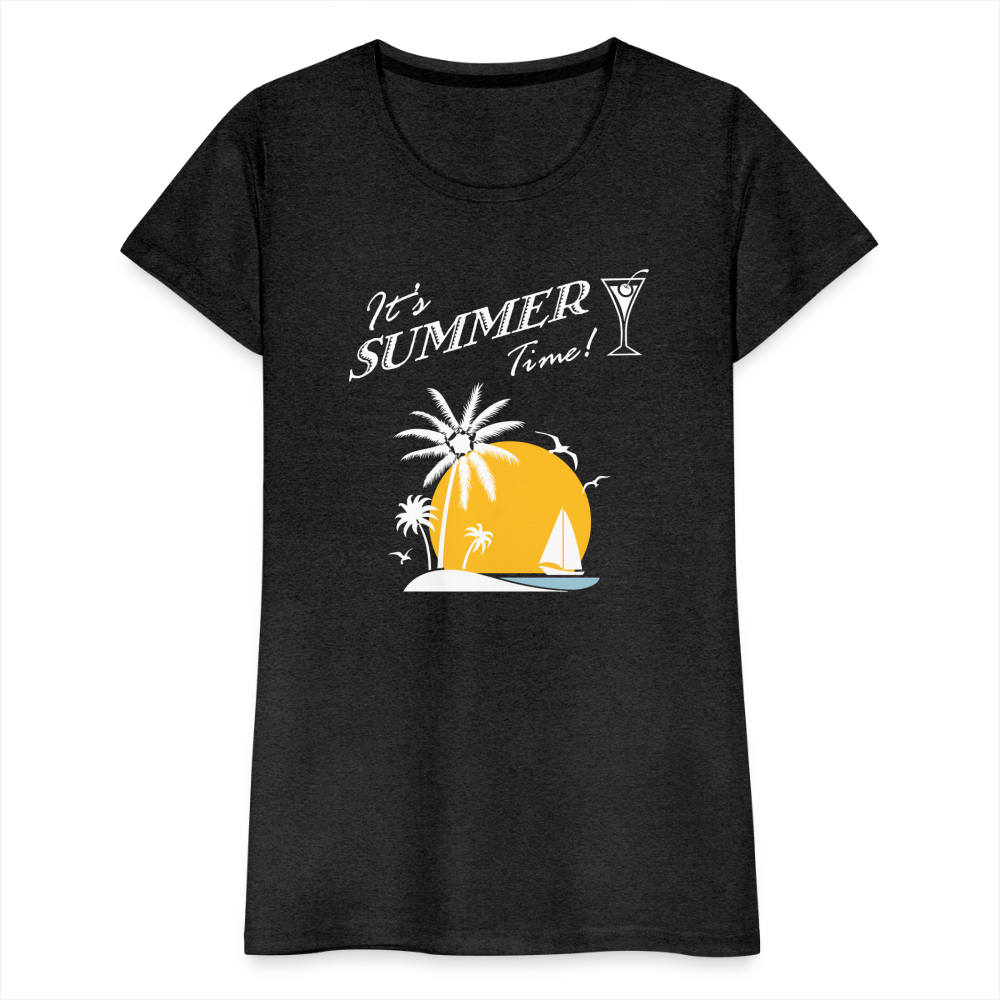 Frauen Premium T-Shirt - It's Summer Time - Anthrazit