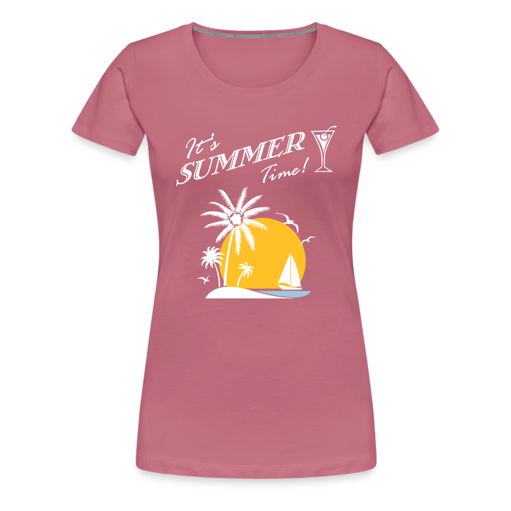 Frauen Premium T-Shirt - It's Summer Time - Malve