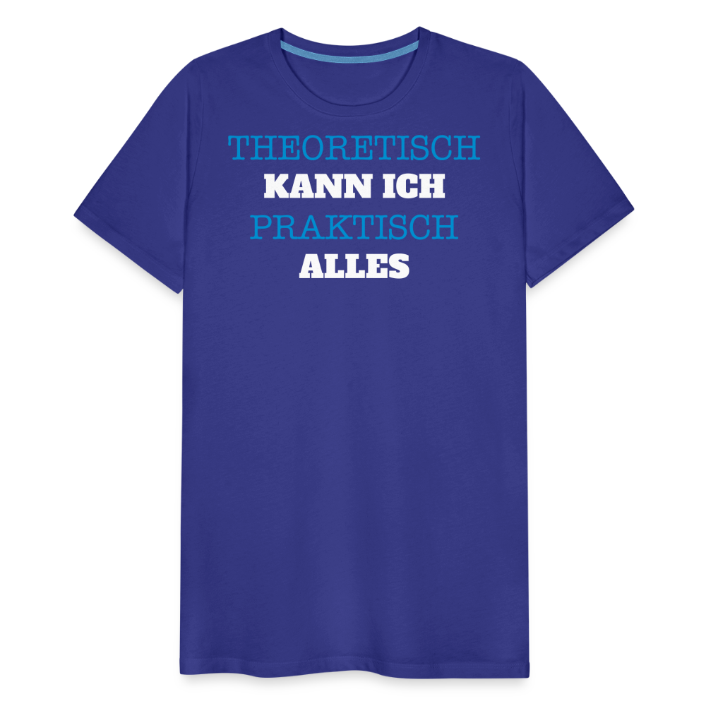 Männer Premium T-Shirt  Kann ich - Königsblau