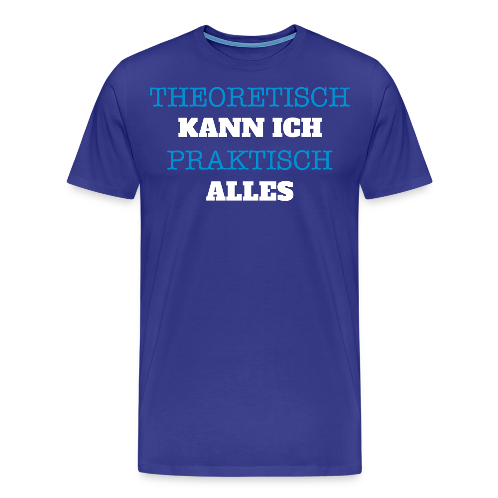 Männer Premium T-Shirt  Kann ich - Königsblau