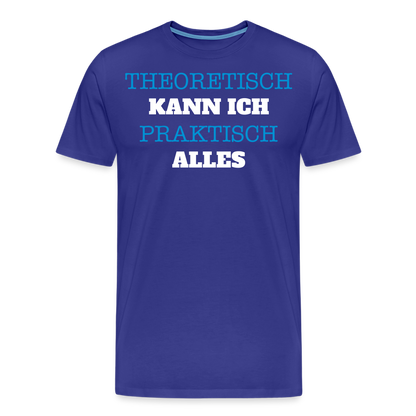 Männer Premium T-Shirt  Kann ich - Königsblau