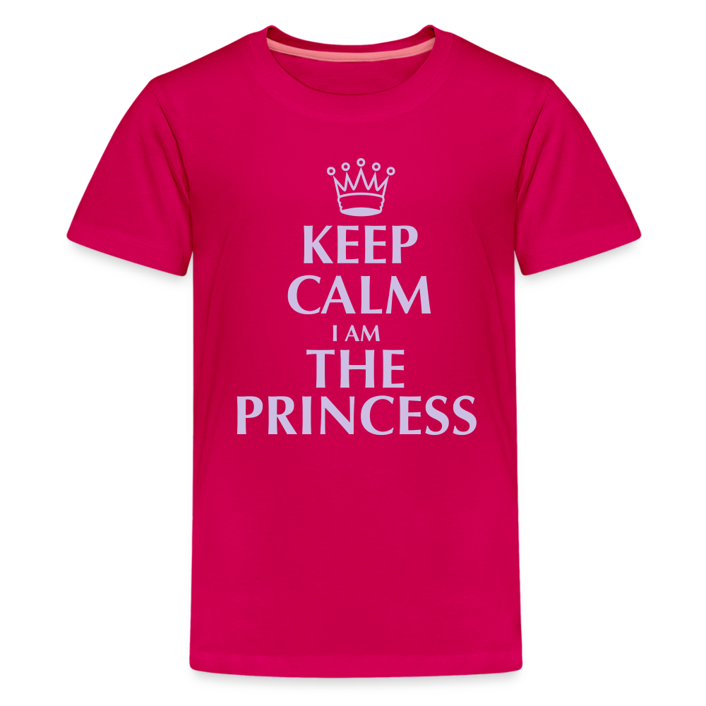 Teenager Premium T-Shirt - Keep calm - dunkles Pink