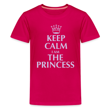 Teenager Premium T-Shirt - Keep calm - dunkles Pink