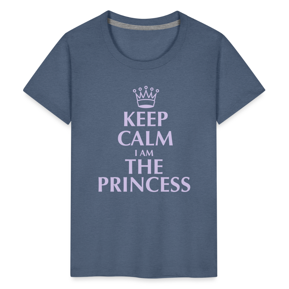 Teenager Premium T-Shirt - Keep calm - Blau meliert