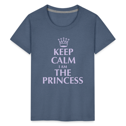 Teenager Premium T-Shirt - Keep calm - Blau meliert