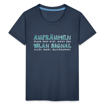 Teenager Premium T-Shirt - Aufräumen - Navy