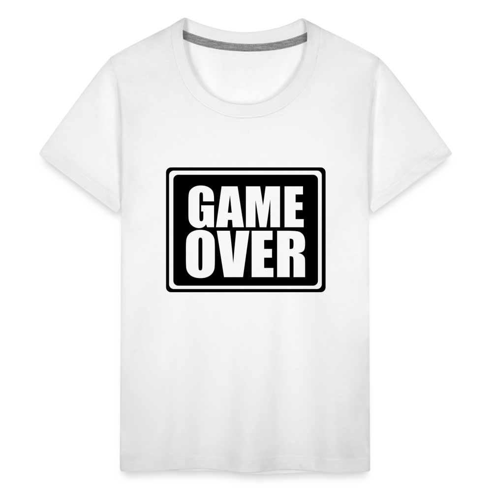 Teenager Premium T-Shirt - Game over - weiß