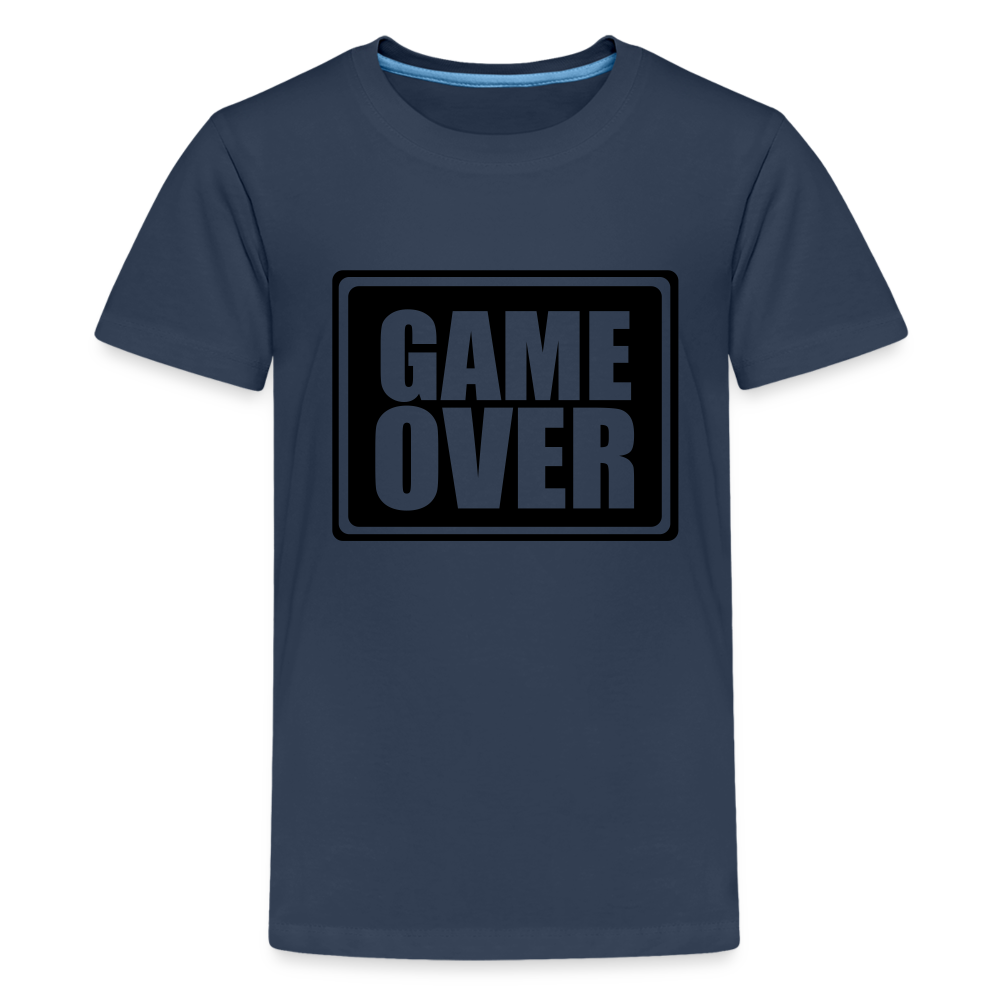 Teenager Premium T-Shirt - Game over - Navy