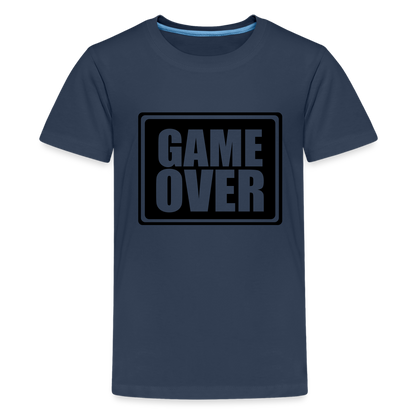 Teenager Premium T-Shirt - Game over - Navy