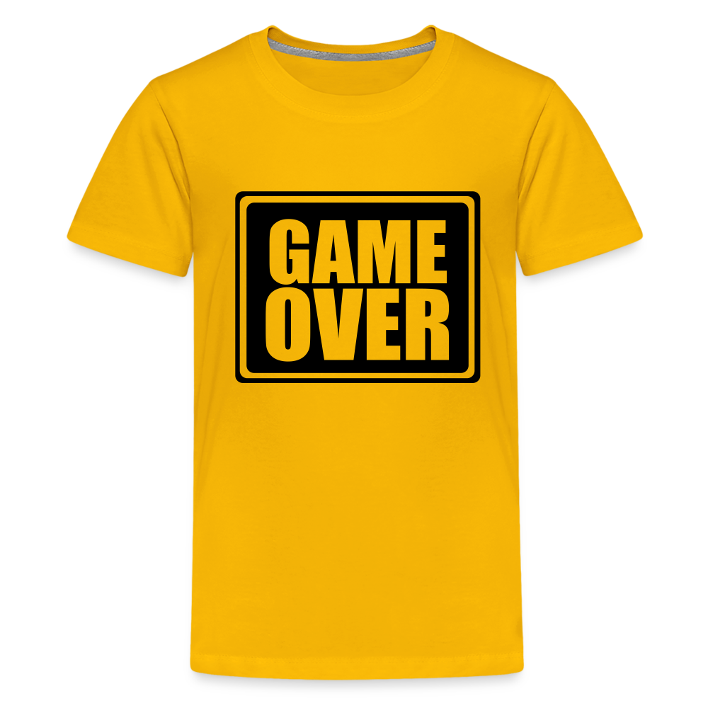 Teenager Premium T-Shirt - Game over - Sonnengelb