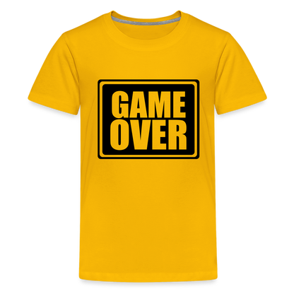 Teenager Premium T-Shirt - Game over - Sonnengelb