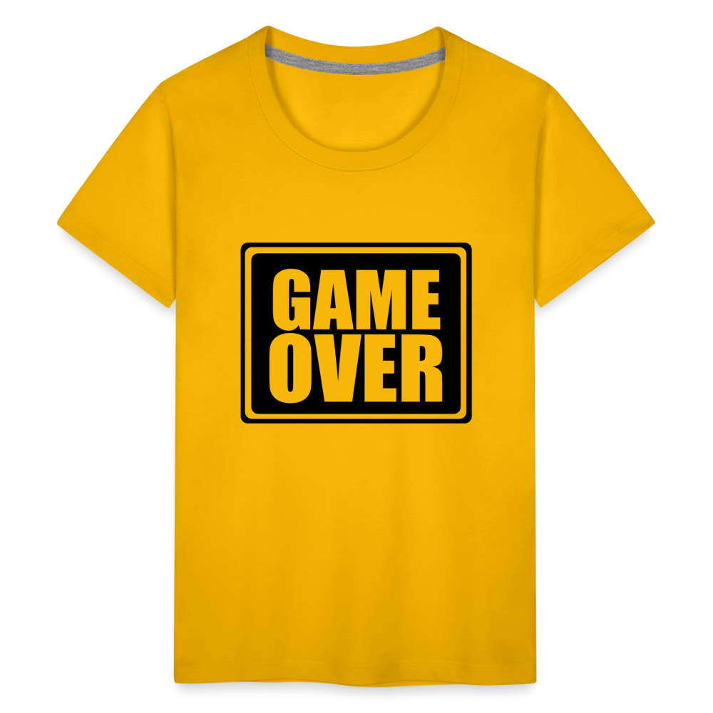 Teenager Premium T-Shirt - Game over - Sonnengelb