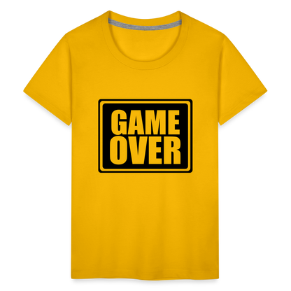 Teenager Premium T-Shirt - Game over - Sonnengelb