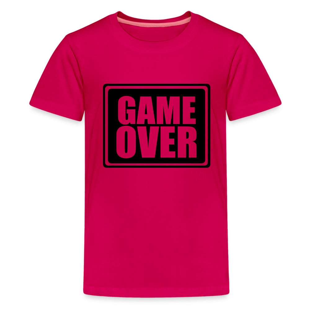 Teenager Premium T-Shirt - Game over - dunkles Pink