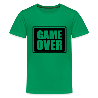 Teenager Premium T-Shirt - Game over - Kelly Green