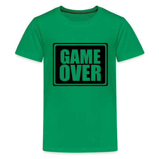 Teenager Premium T-Shirt - Game over - Kelly Green