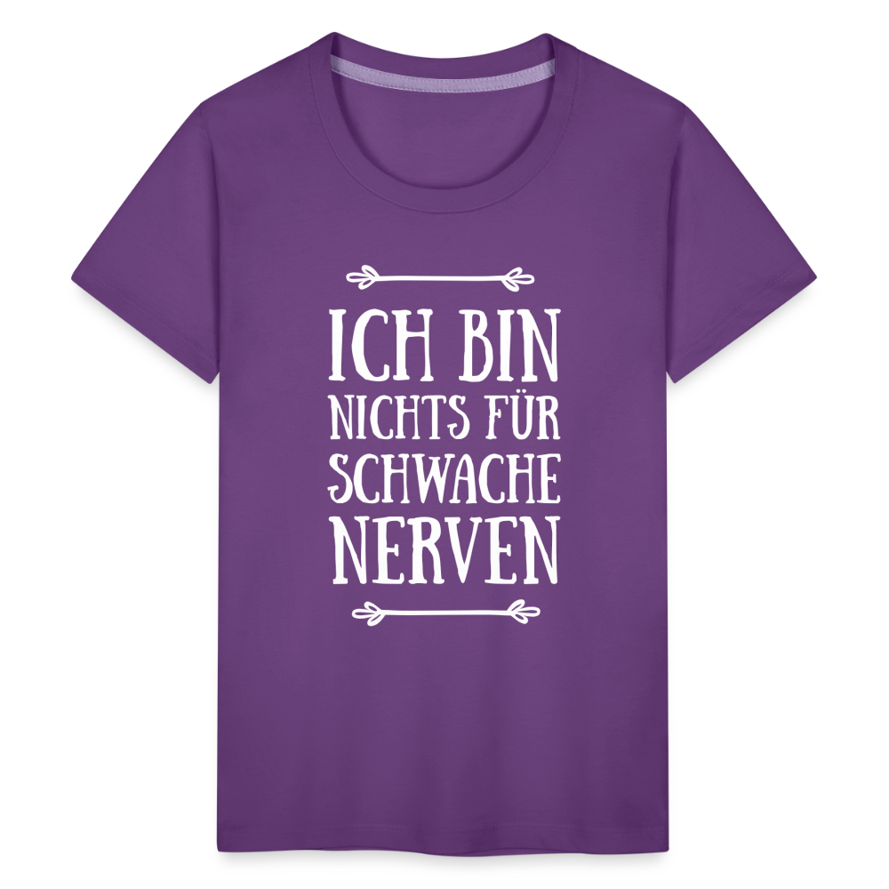 Teenager Premium T-Shirt - Schwache Nerven - Lila