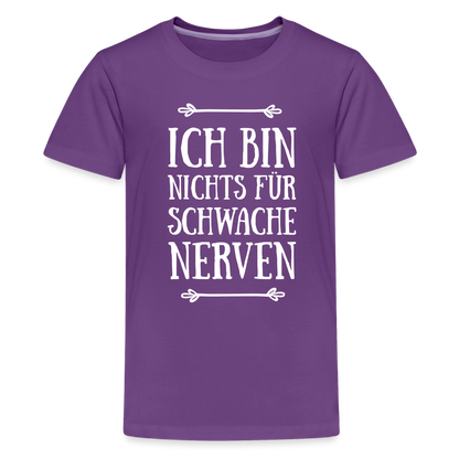 Teenager Premium T-Shirt - Schwache Nerven - Lila