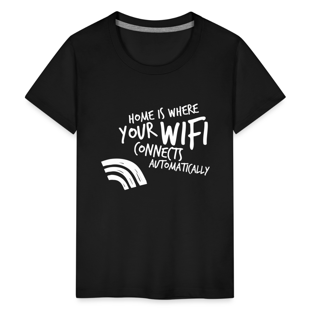 Teenager Premium T-Shirt - Wifi - Schwarz