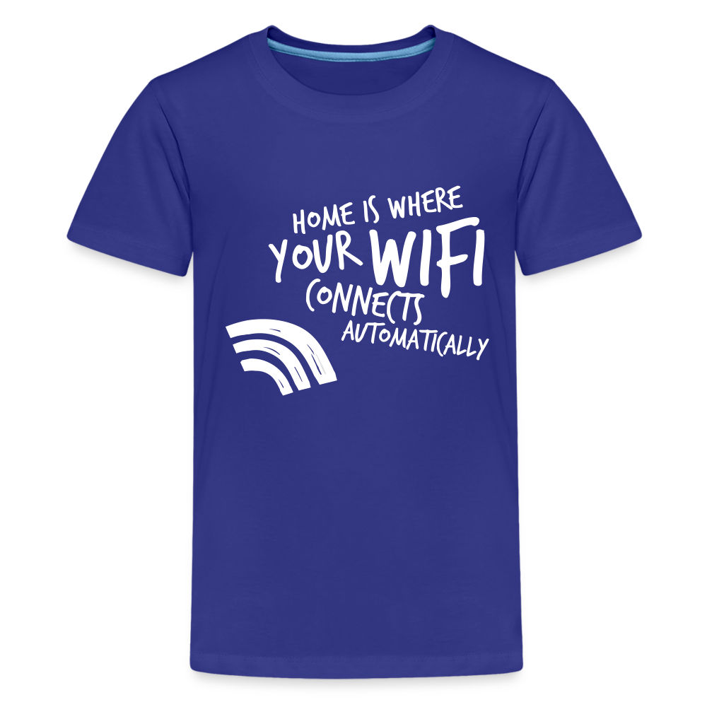 Teenager Premium T-Shirt - Wifi - Königsblau