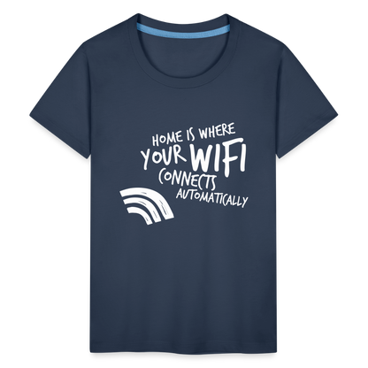 Teenager Premium T-Shirt - Wifi - Navy