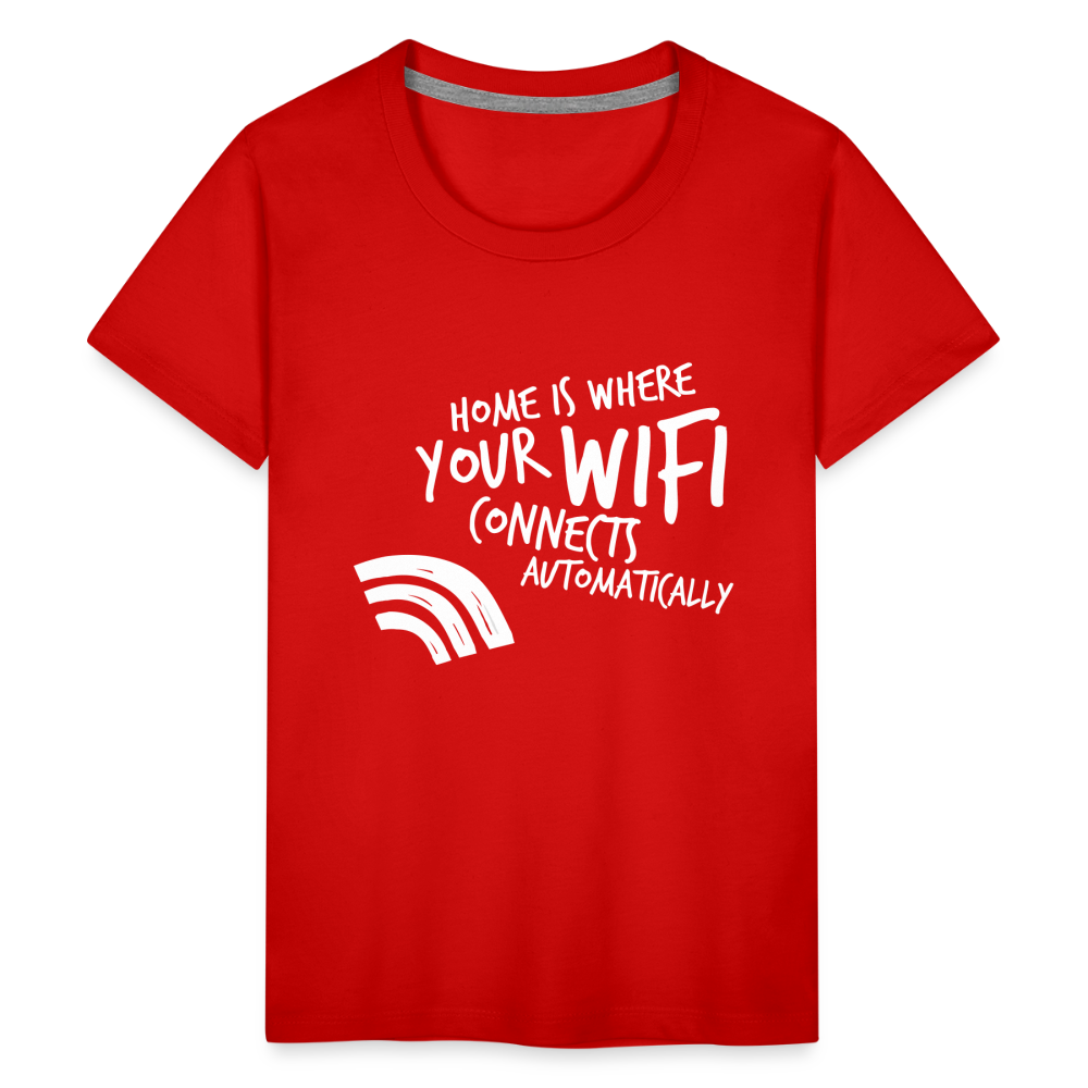 Teenager Premium T-Shirt - Wifi - Rot