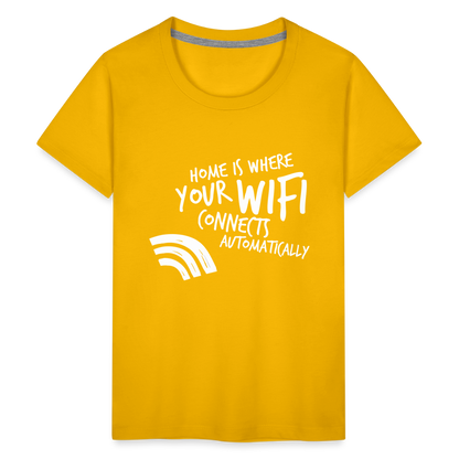 Teenager Premium T-Shirt - Wifi - Sonnengelb