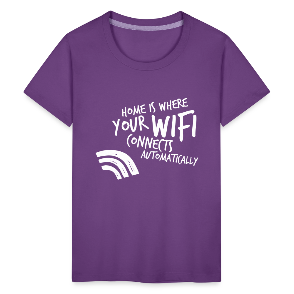 Teenager Premium T-Shirt - Wifi - Lila