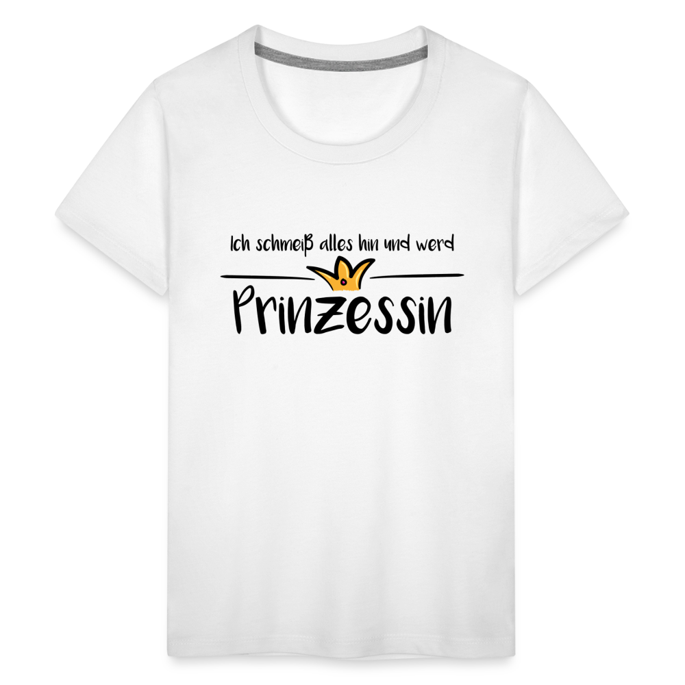 Teenager Premium T-Shirt - Prinzessin - weiß