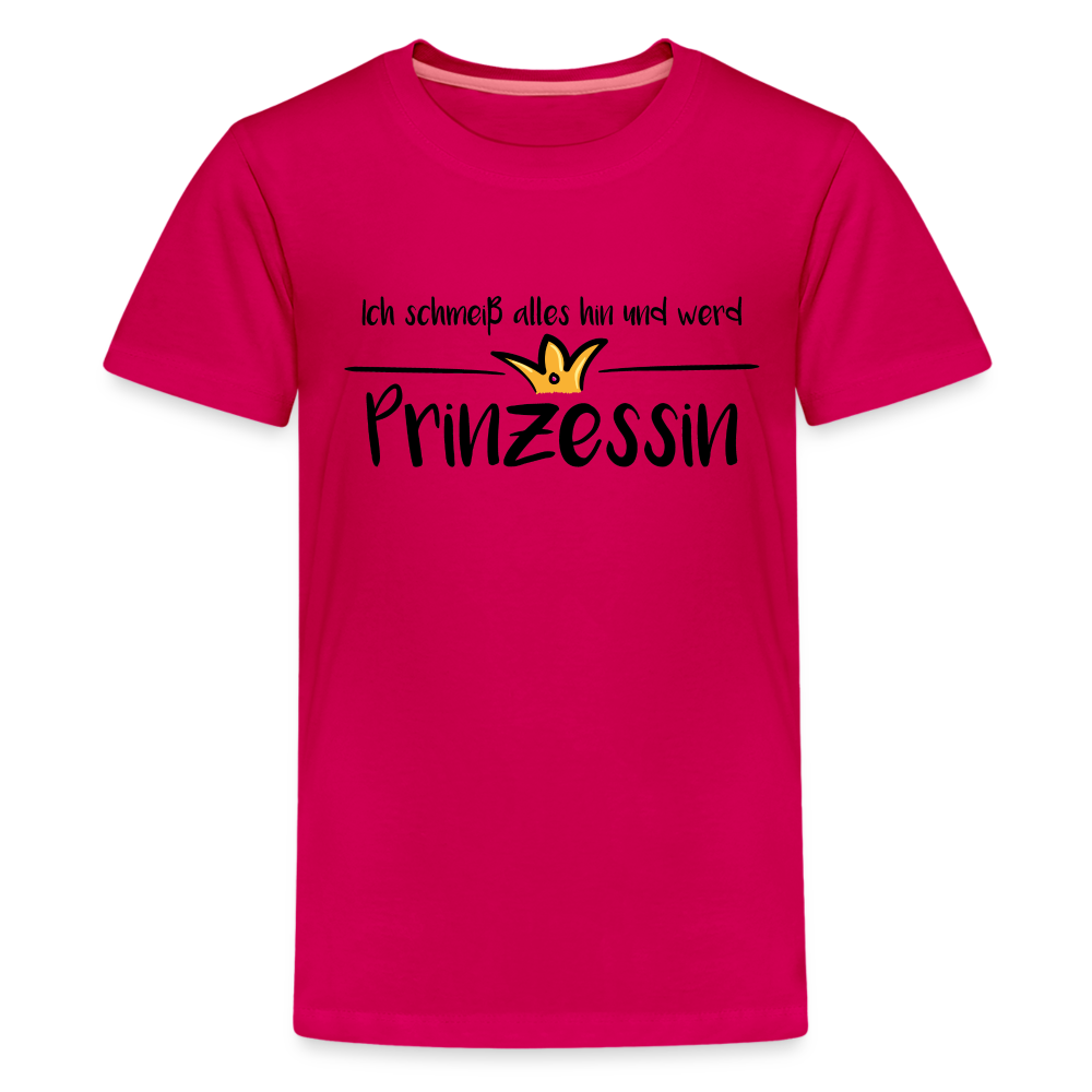 Teenager Premium T-Shirt - Prinzessin - dunkles Pink