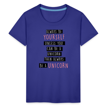 Teenager Premium T-Shirt - Unicorn - Königsblau