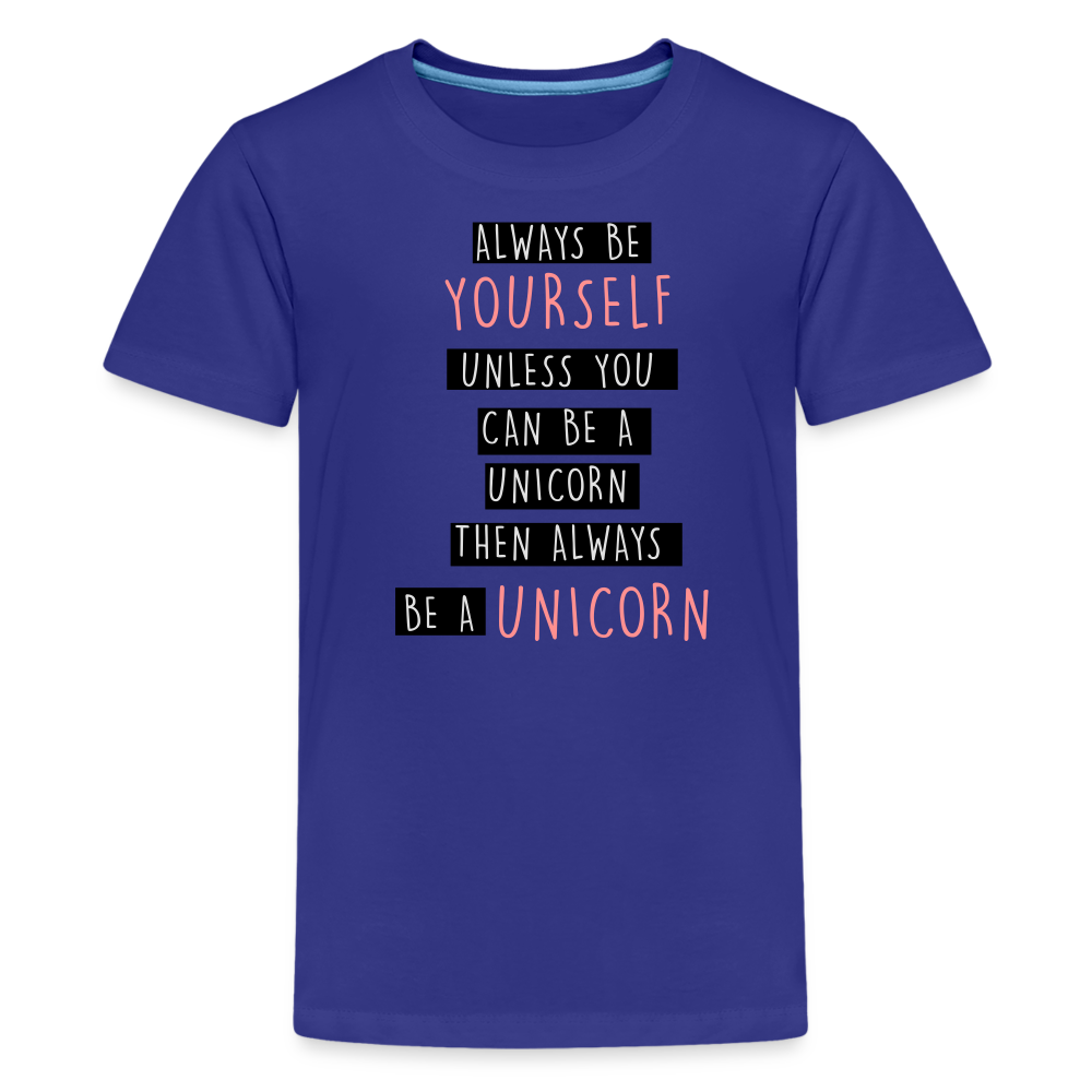 Teenager Premium T-Shirt - Unicorn - Königsblau