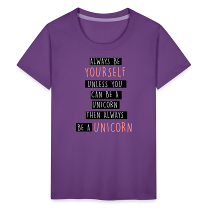 Teenager Premium T-Shirt - Unicorn - Lila