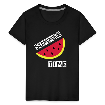 Teenager Premium T-Shirt - Melone - Schwarz