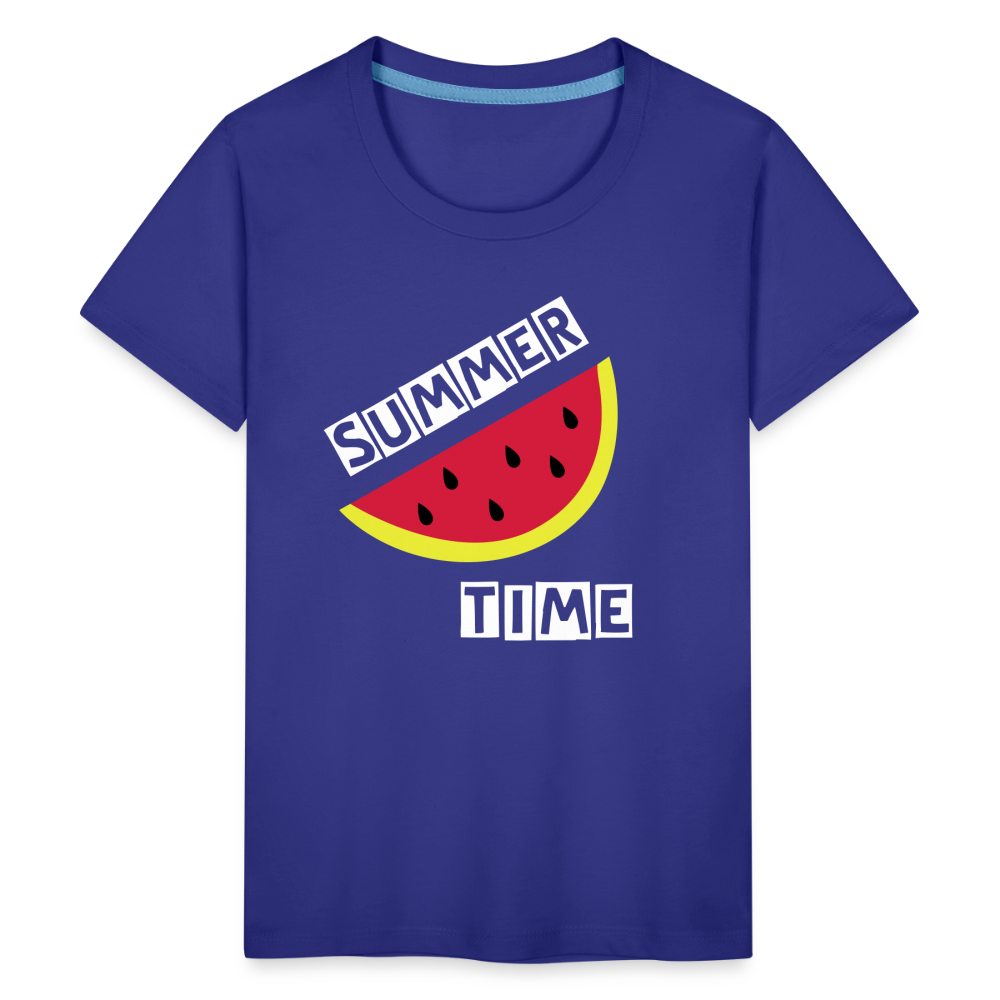 Teenager Premium T-Shirt - Melone - Königsblau