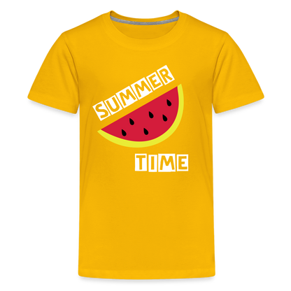 Teenager Premium T-Shirt - Melone - Sonnengelb