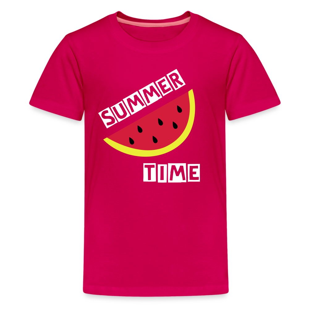 Teenager Premium T-Shirt - Melone - dunkles Pink